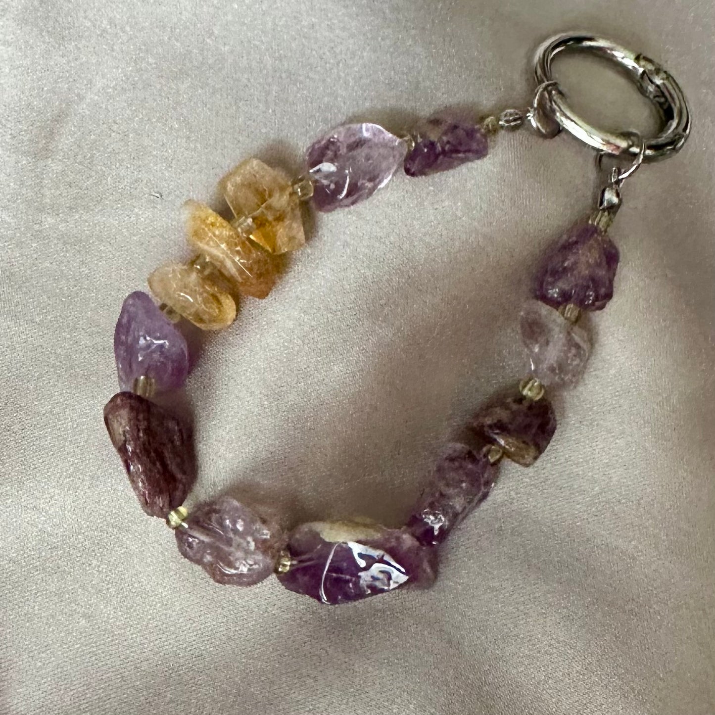 Garden Amethyst & Citrine Phone Charm