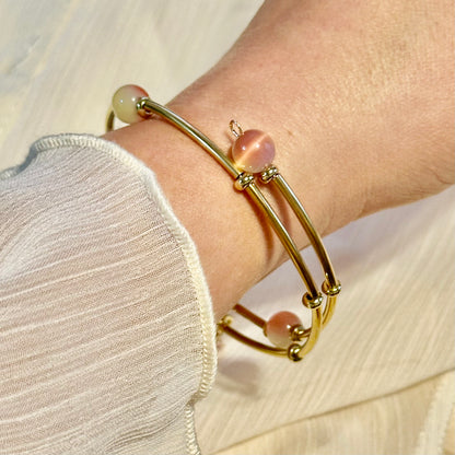 Green Opal Handmade Bangle