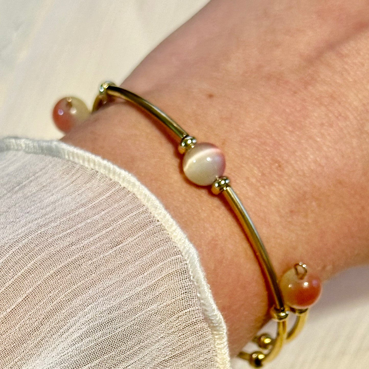 Green Opal Handmade Bangle