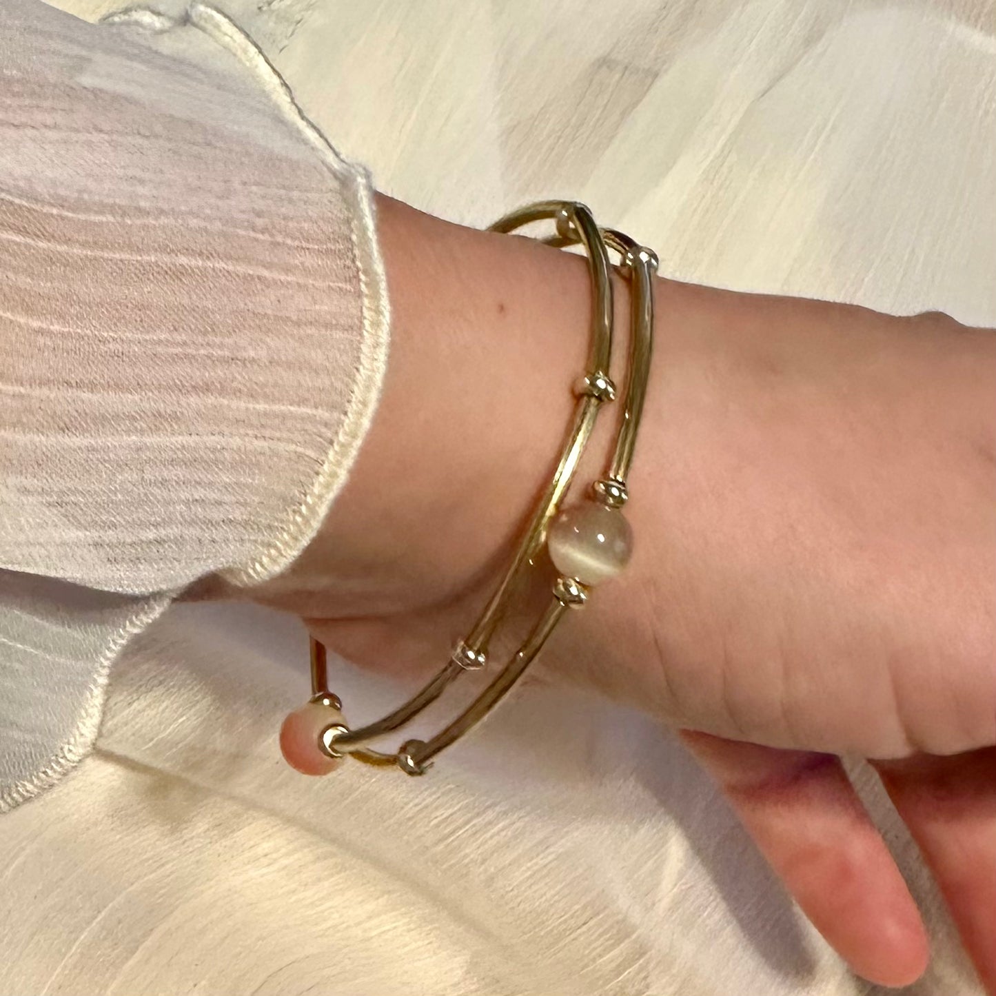 Green Opal Handmade Bangle