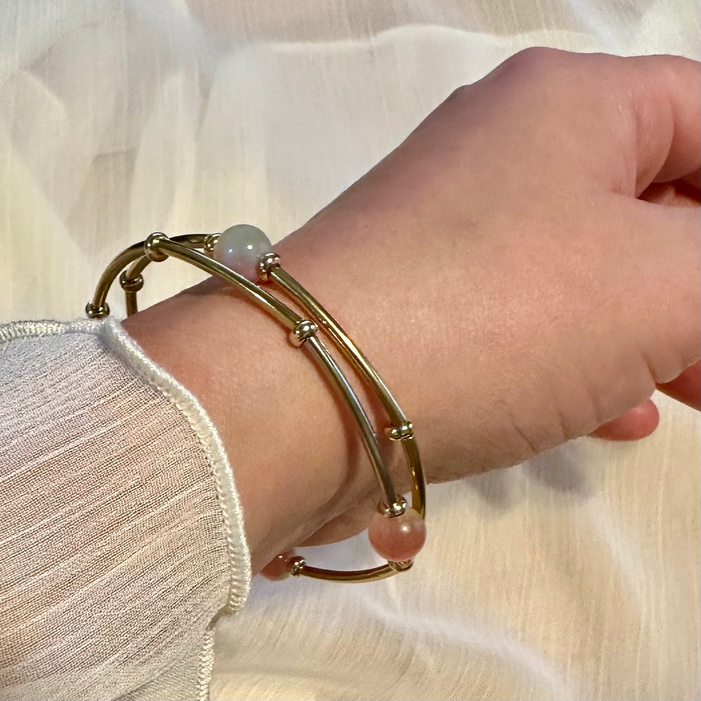 Green Opal Handmade Bangle