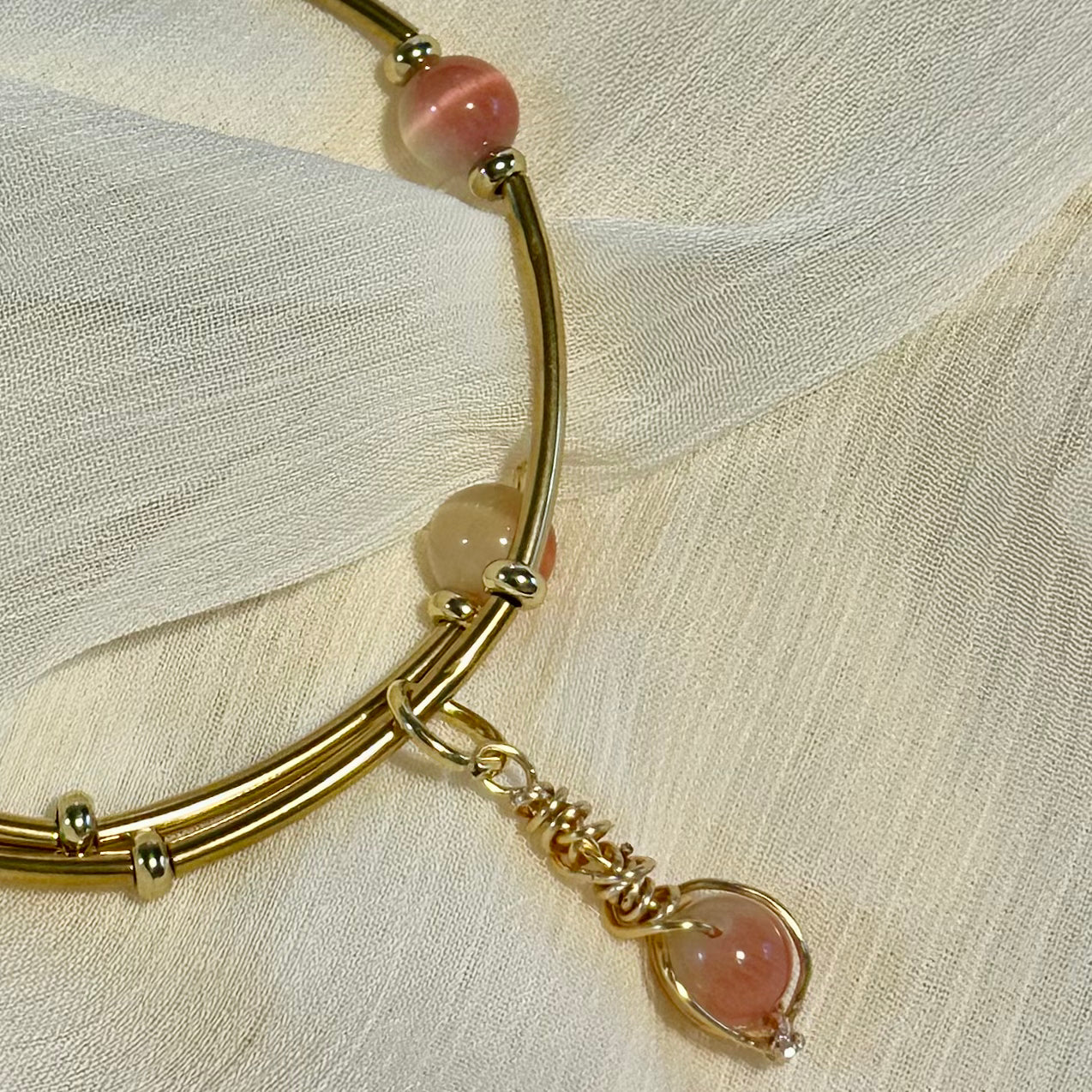 Green Opal Handmade Bangle