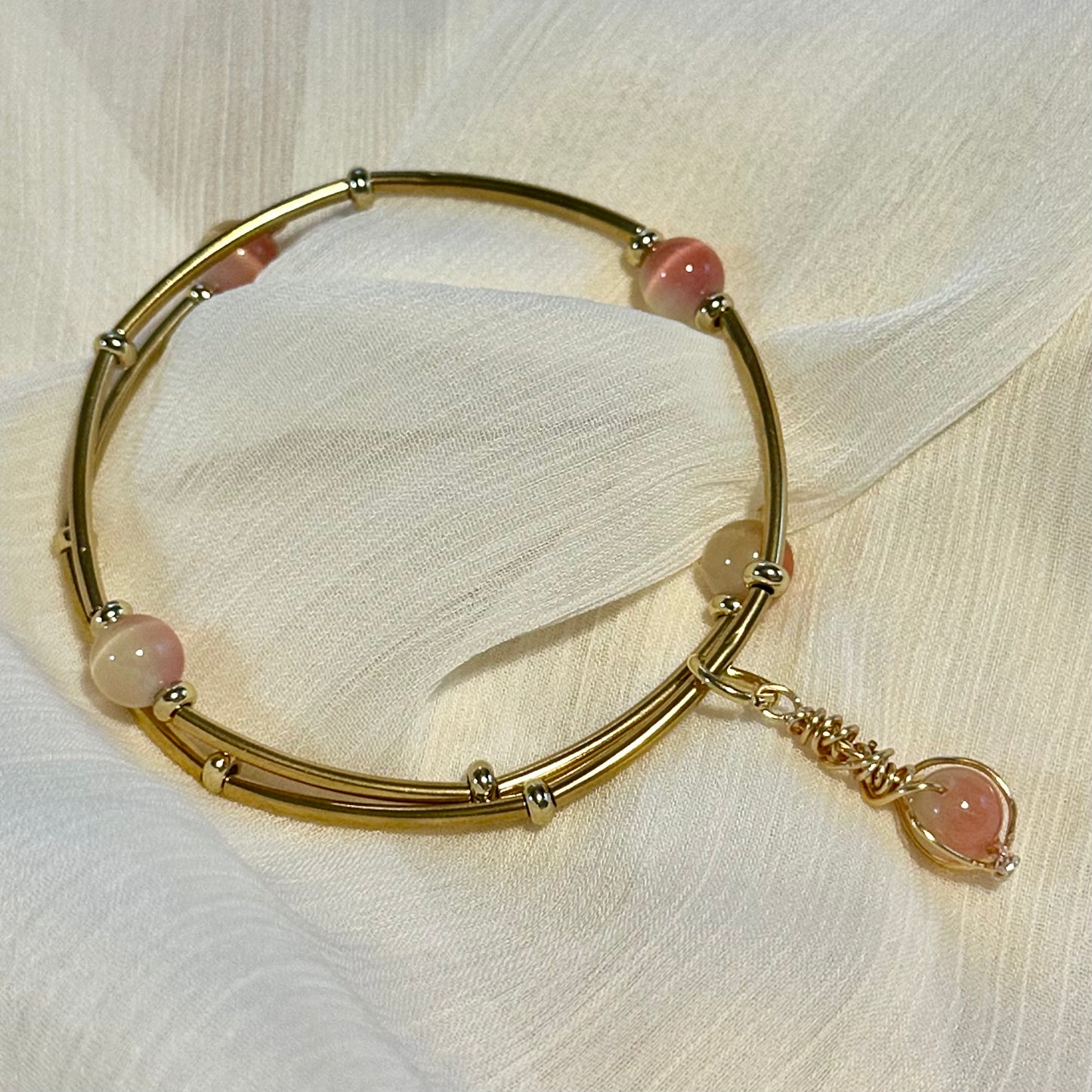 Green Opal Handmade Bangle