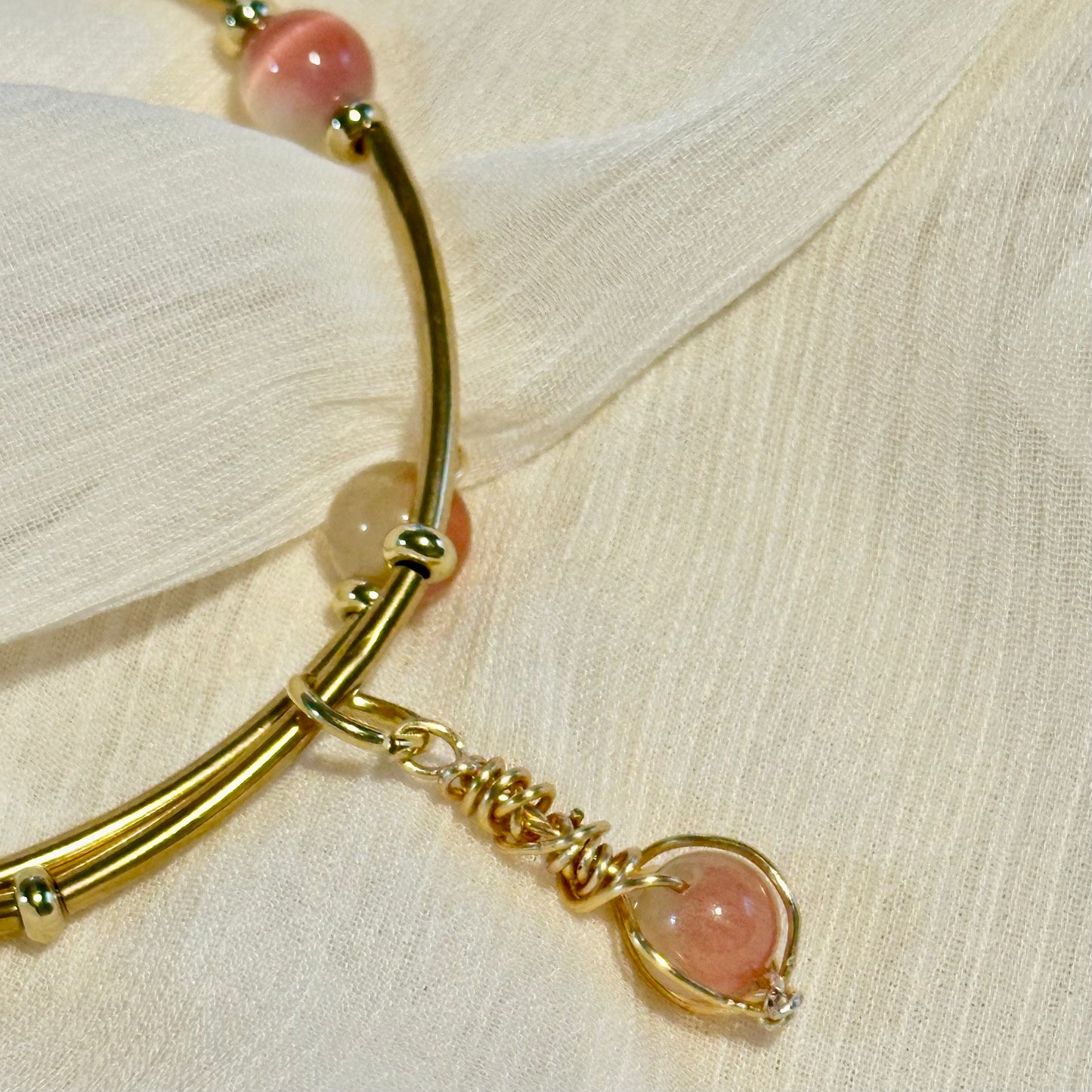 Green Opal Handmade Bangle