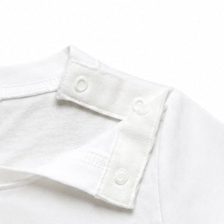 Baby Cotton T-Shirt – Minimalist Star | Shoulder Snap Buttons