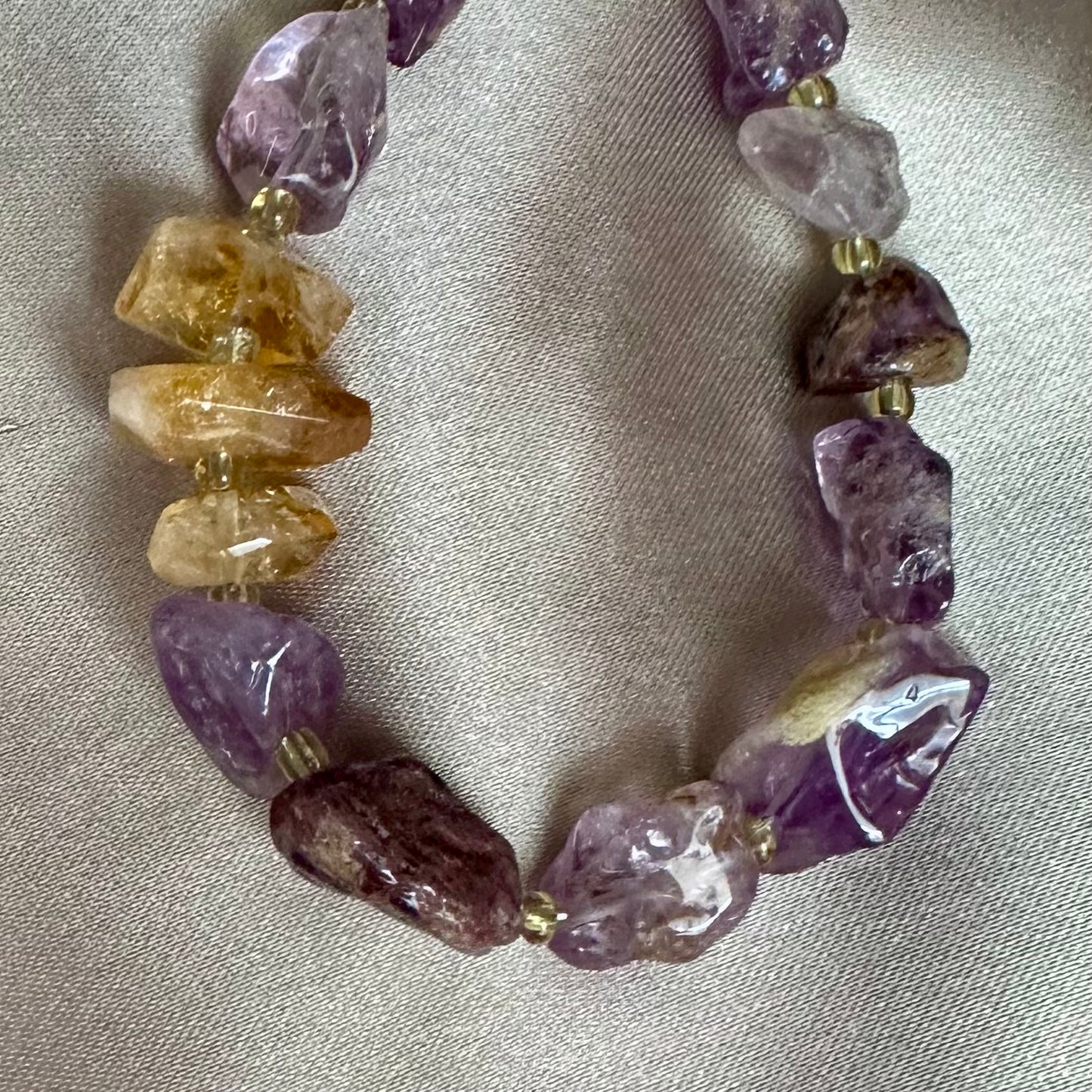 Garden Amethyst & Citrine Phone Charm