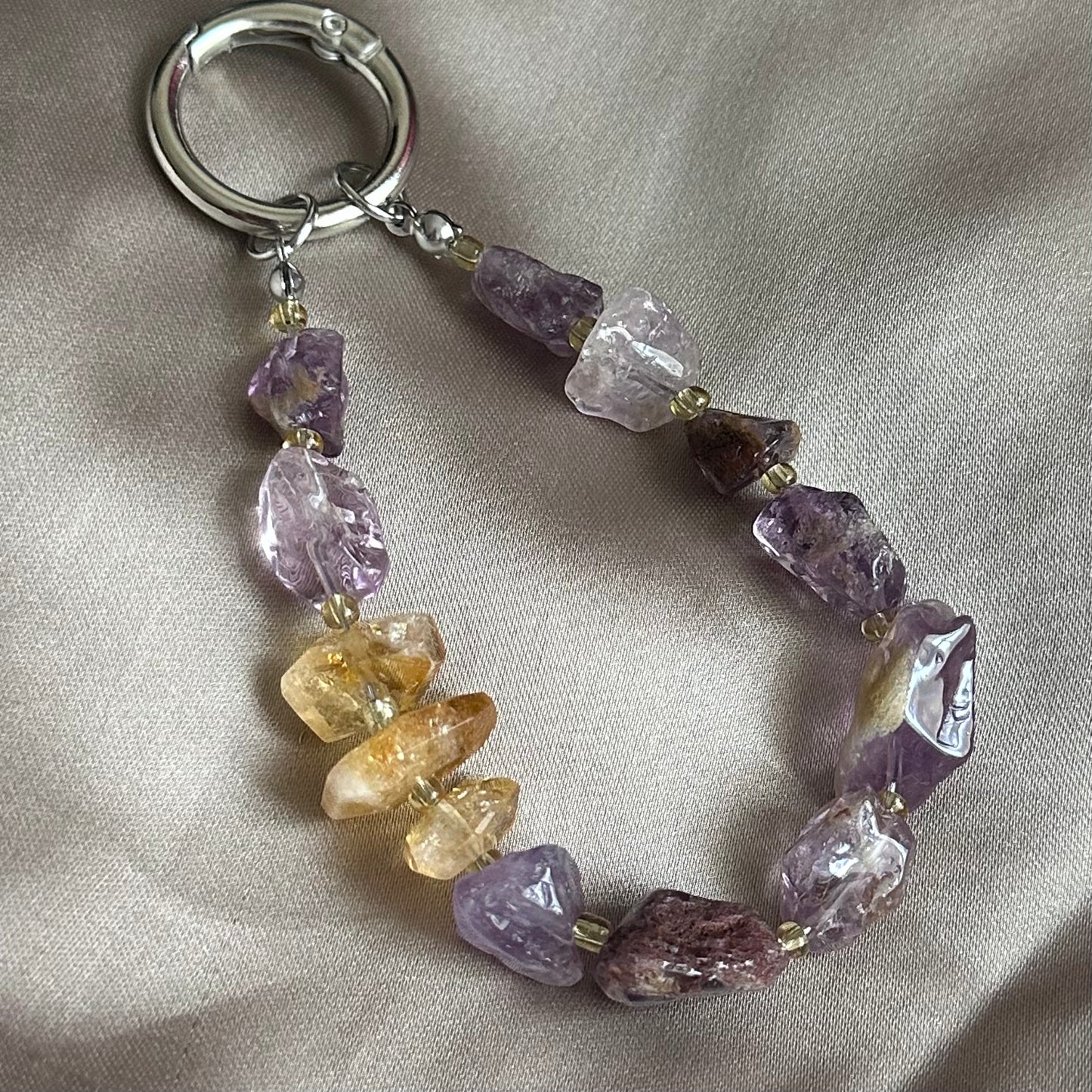 Garden Amethyst & Citrine Phone Charm