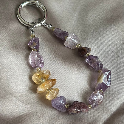 Garden Amethyst & Citrine Phone Charm