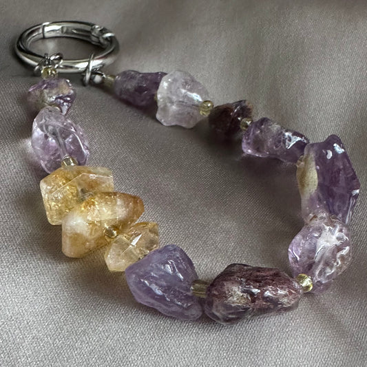 Garden Amethyst & Citrine Phone Charm