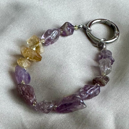 Garden Amethyst & Citrine Phone Charm