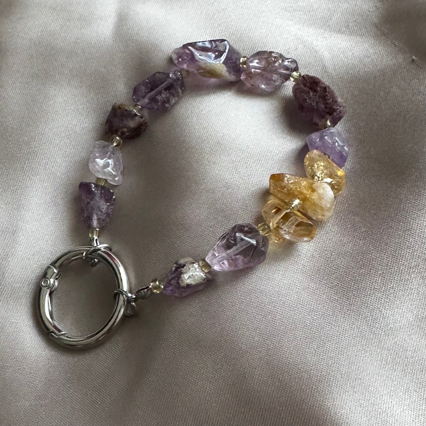 Garden Amethyst & Citrine Phone Charm