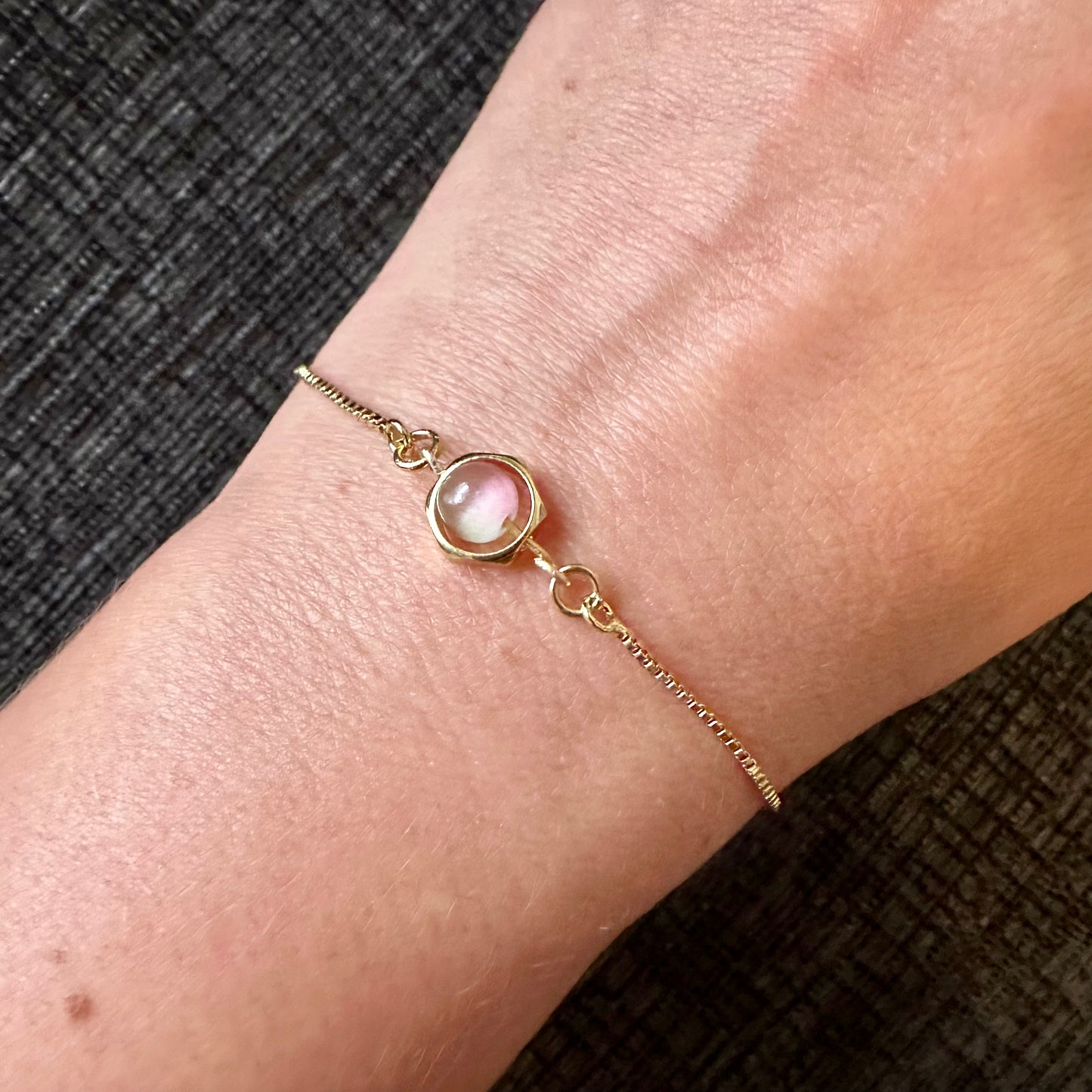 Aurora Green Opal Bracelet | Adjustable Stainless Steel