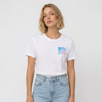 Blue & Pink Art T-Shirt – Front & Back Print