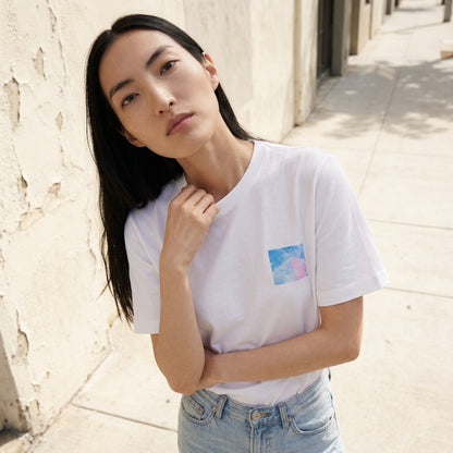 Blue & Pink Art T-Shirt – Front & Back Print