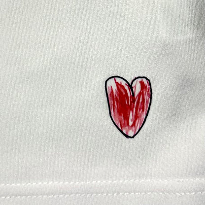 Mini Heart Dry T-Shirt | Kids & Unisex | White
