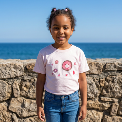 Kids Cotton T-Shirt – Donut & Heart Collection