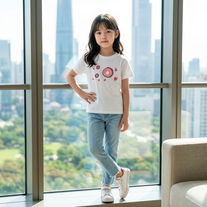 Kids Cotton T-Shirt – Donut & Heart Collection