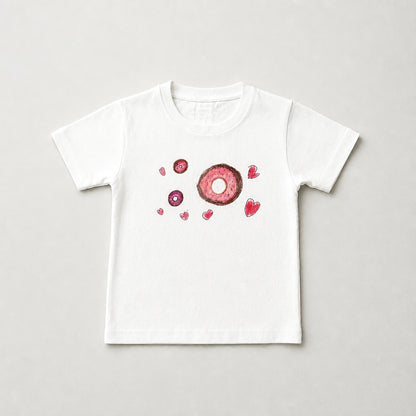 Kids Cotton T-Shirt – Donut & Heart Collection
