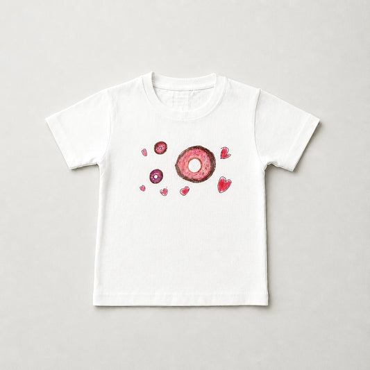 Kids Cotton T-Shirt – Donut & Heart Collection