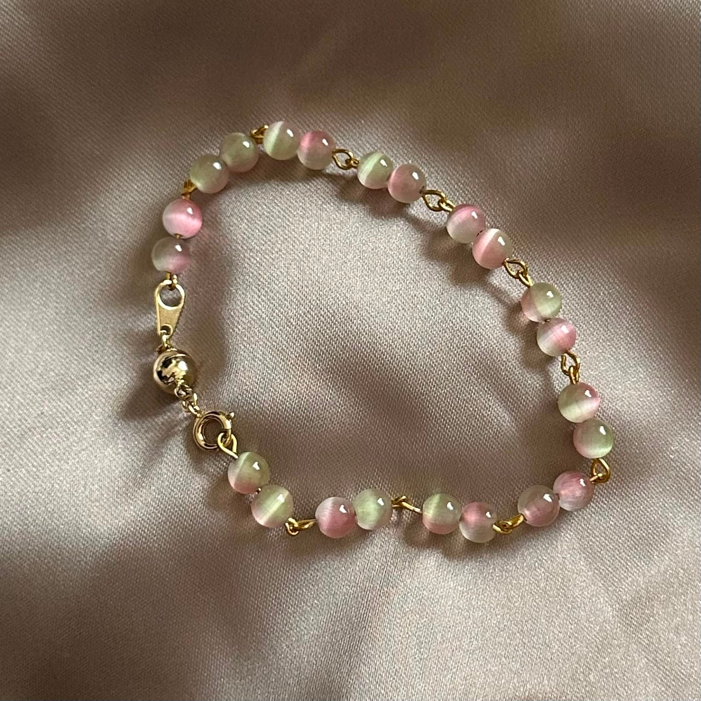 Spring Bloom — Natural Green Opal Bracelet