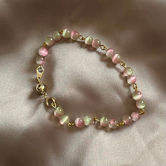 Spring Bloom — Natural Green Opal Bracelet