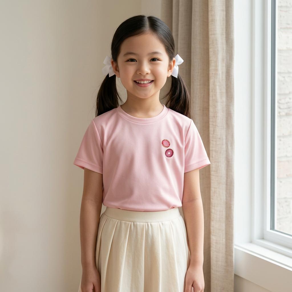 Mini Donuts Dry T-Shirt | Pink | Kids