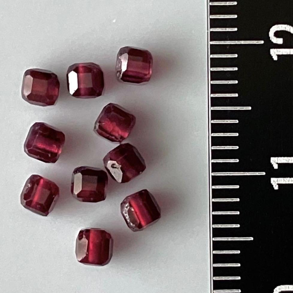 Deep Wine — Natural Garnet Bangle