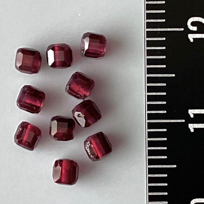 Deep Wine — Natural Garnet Bangle