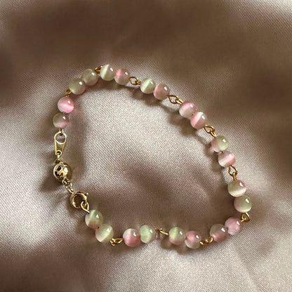 Spring Bloom — Natural Green Opal Bracelet