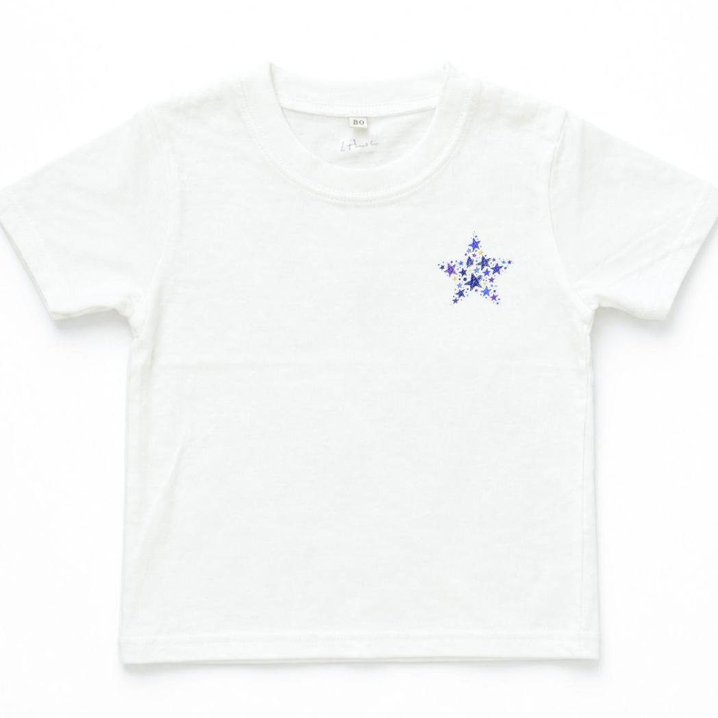 Baby Cotton T-Shirt – Minimalist Star | Shoulder Snap Buttons