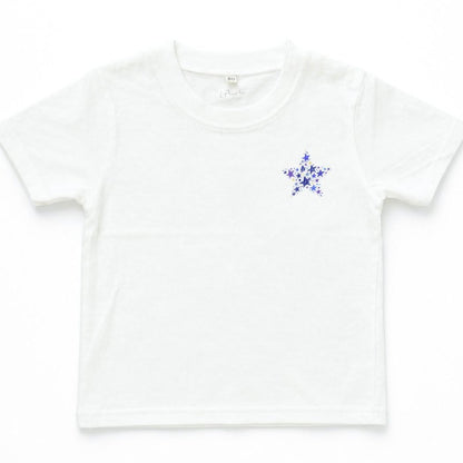 Baby Cotton T-Shirt – Minimalist Star | Shoulder Snap Buttons
