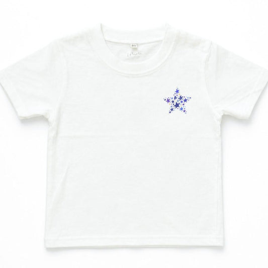 Baby Cotton T-Shirt – Minimalist Star | Shoulder Snap Buttons