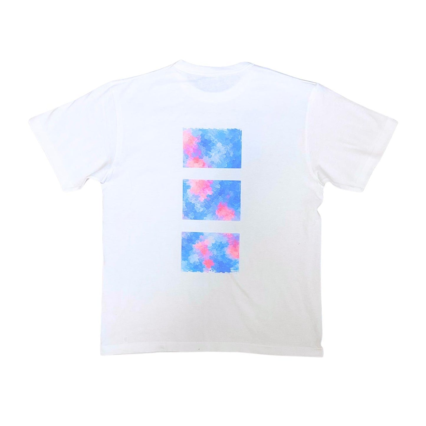 Blue & Pink Art T-Shirt – Front & Back Print